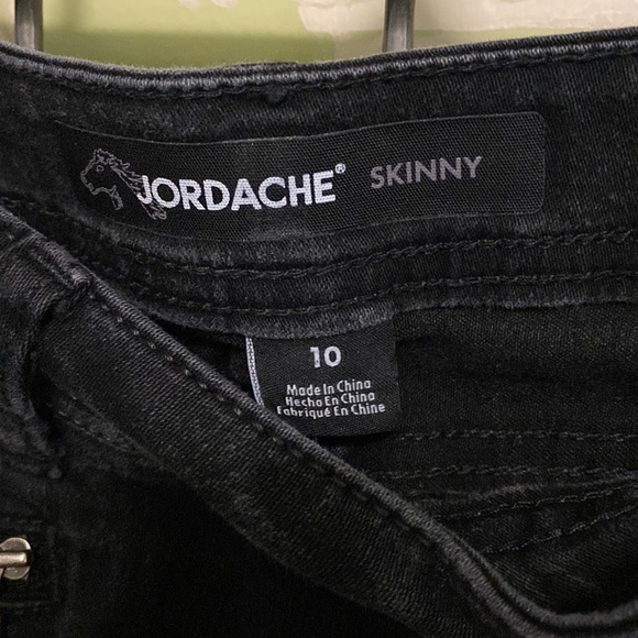 Vintage Jordache black stretchy skinny jeans - Picture 3 of 4